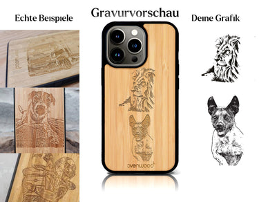 INDIVIDUELL iPhone 15 Pro Max Bambus-Kunststoff